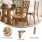 Flash Furniture Brooklyn Commercial Grade Pecan Solid Wood Stackable Dining Chair with Intricate Back Detail ZH-8100-5-PEC-GG - alternate 4